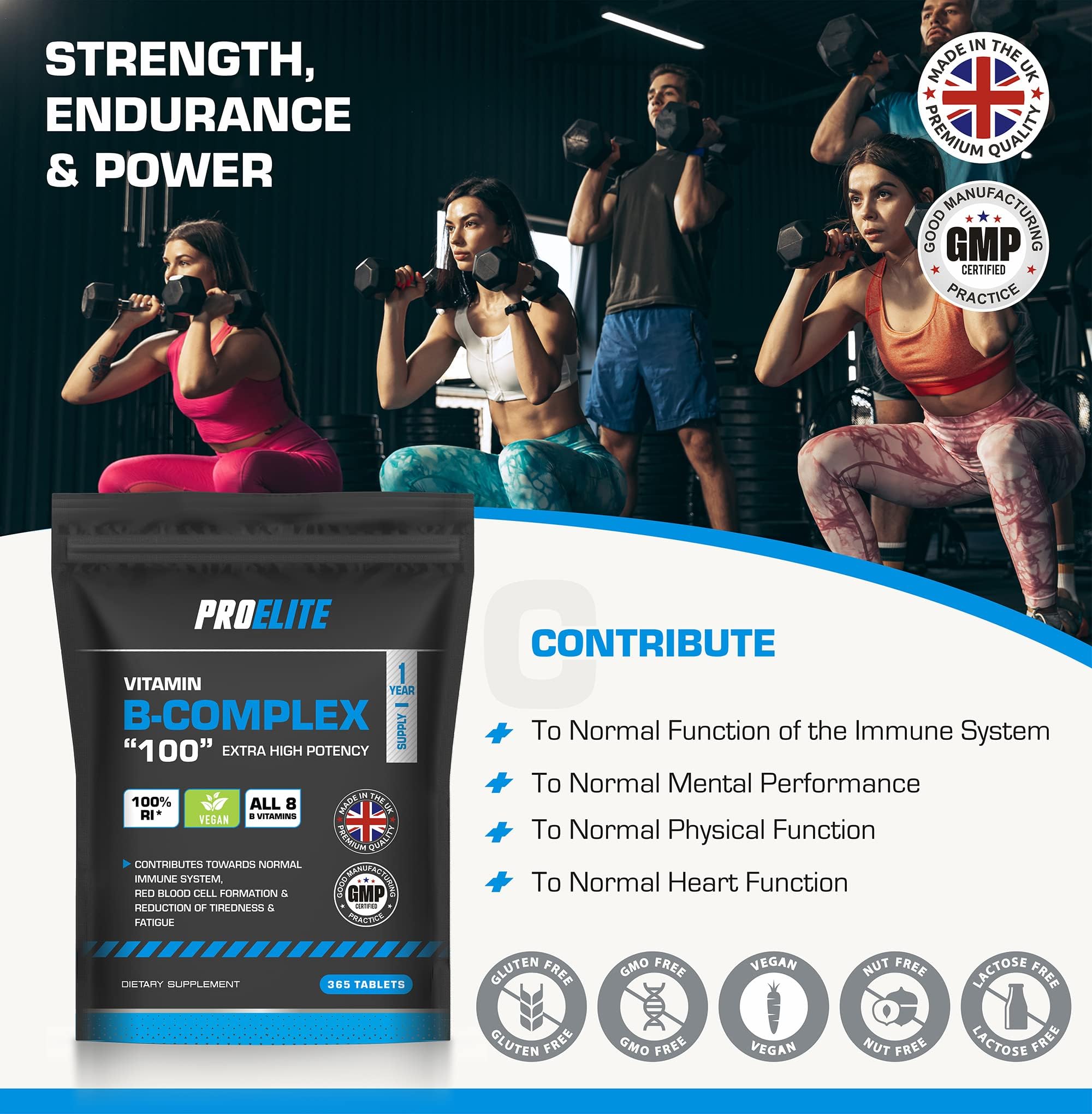B-Complex Vegan Tablets | Pro-Elite