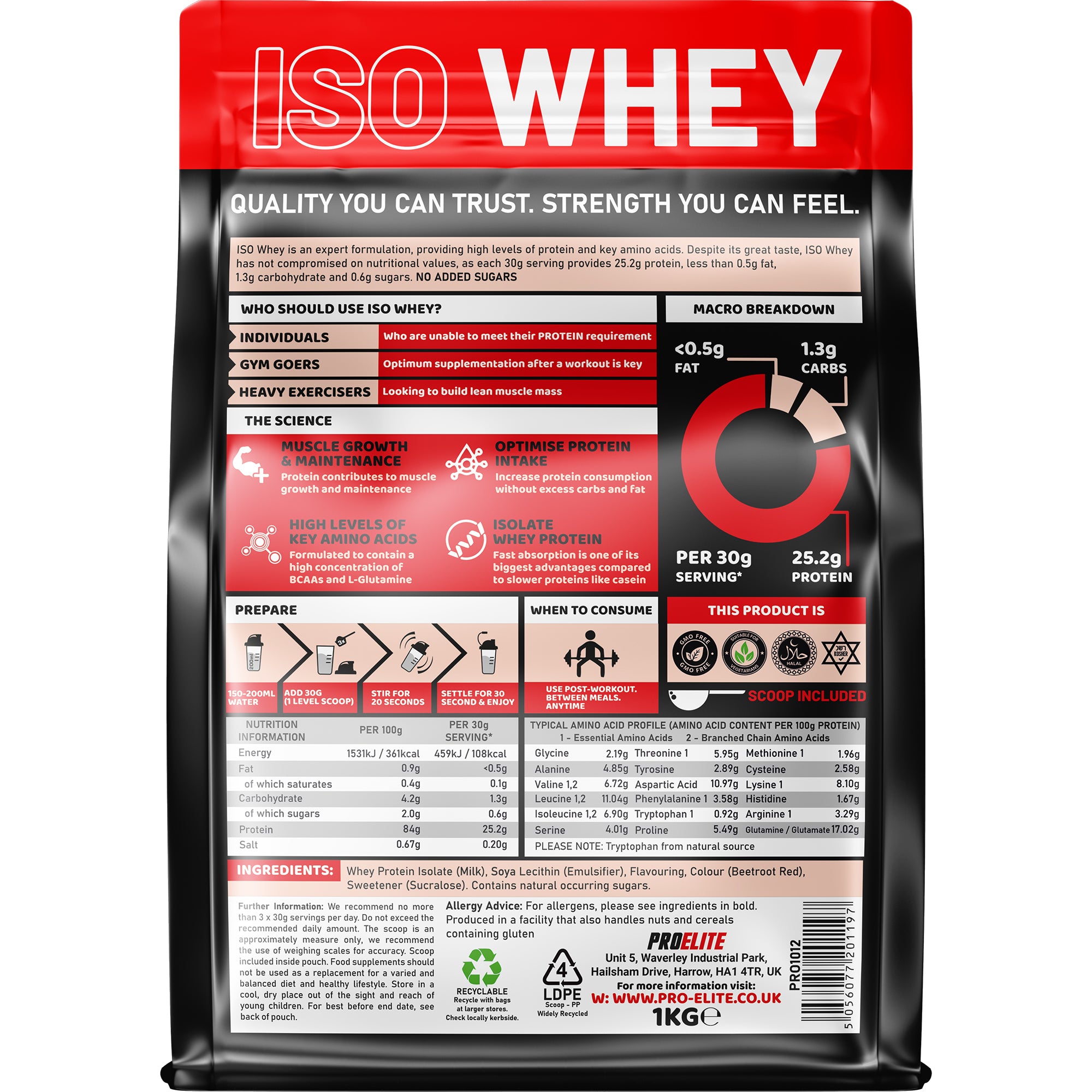 PROELITE ISO Whey 1kg