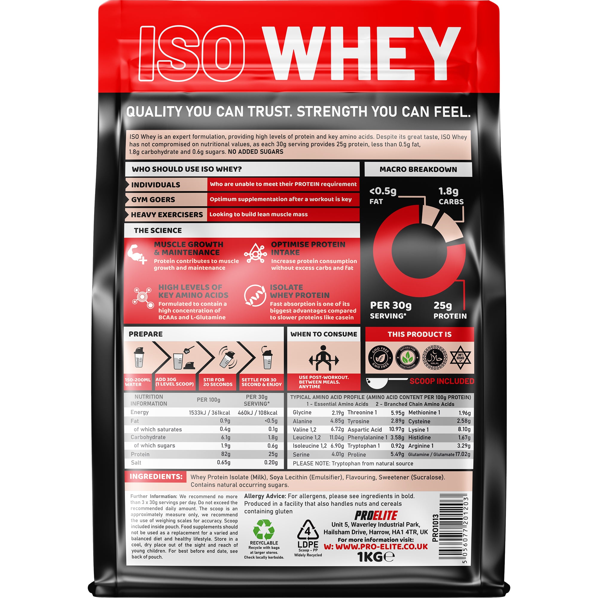 PROELITE ISO Whey 1kg