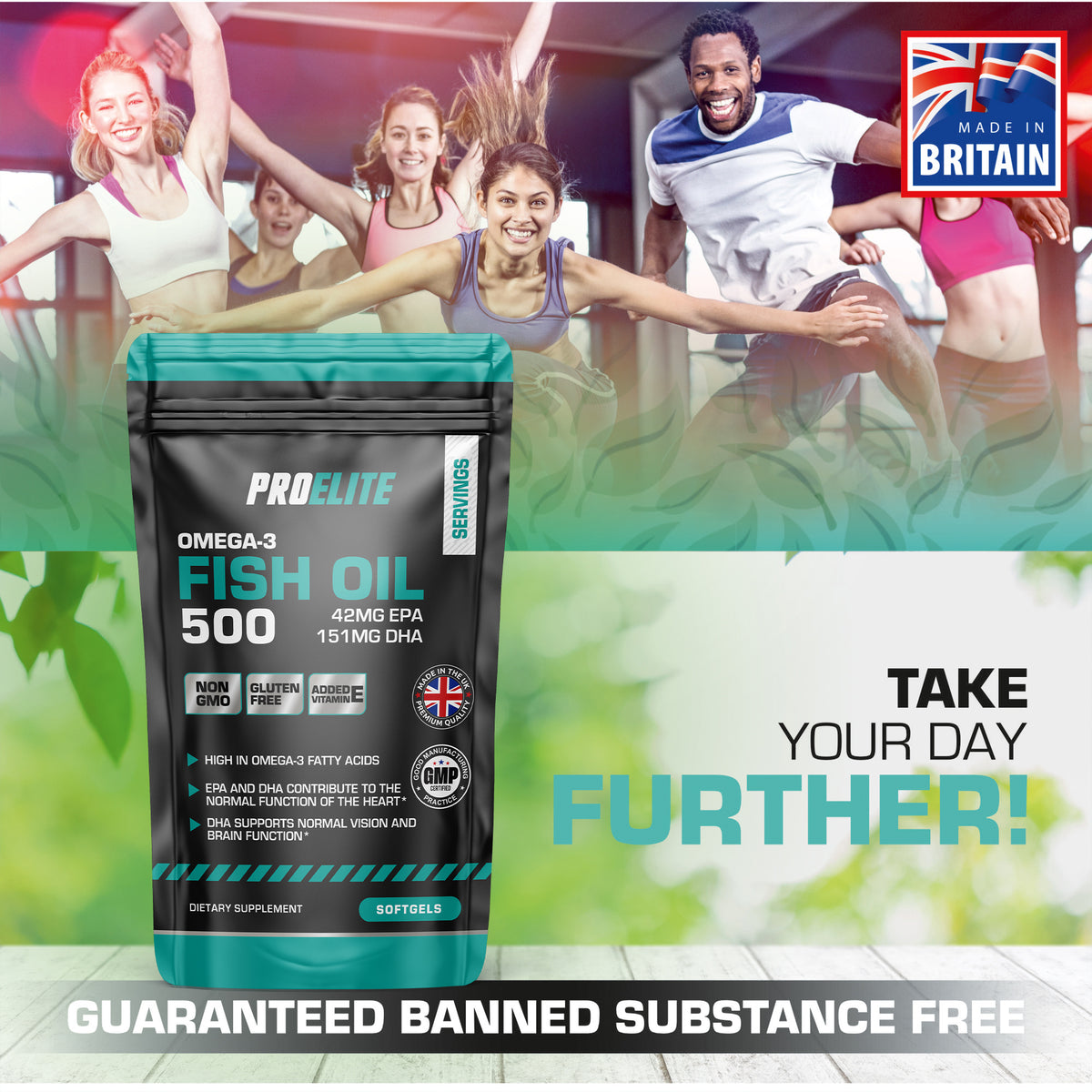 Omega 3 Fish Oil 500mg - Softgels | Pro-Elite