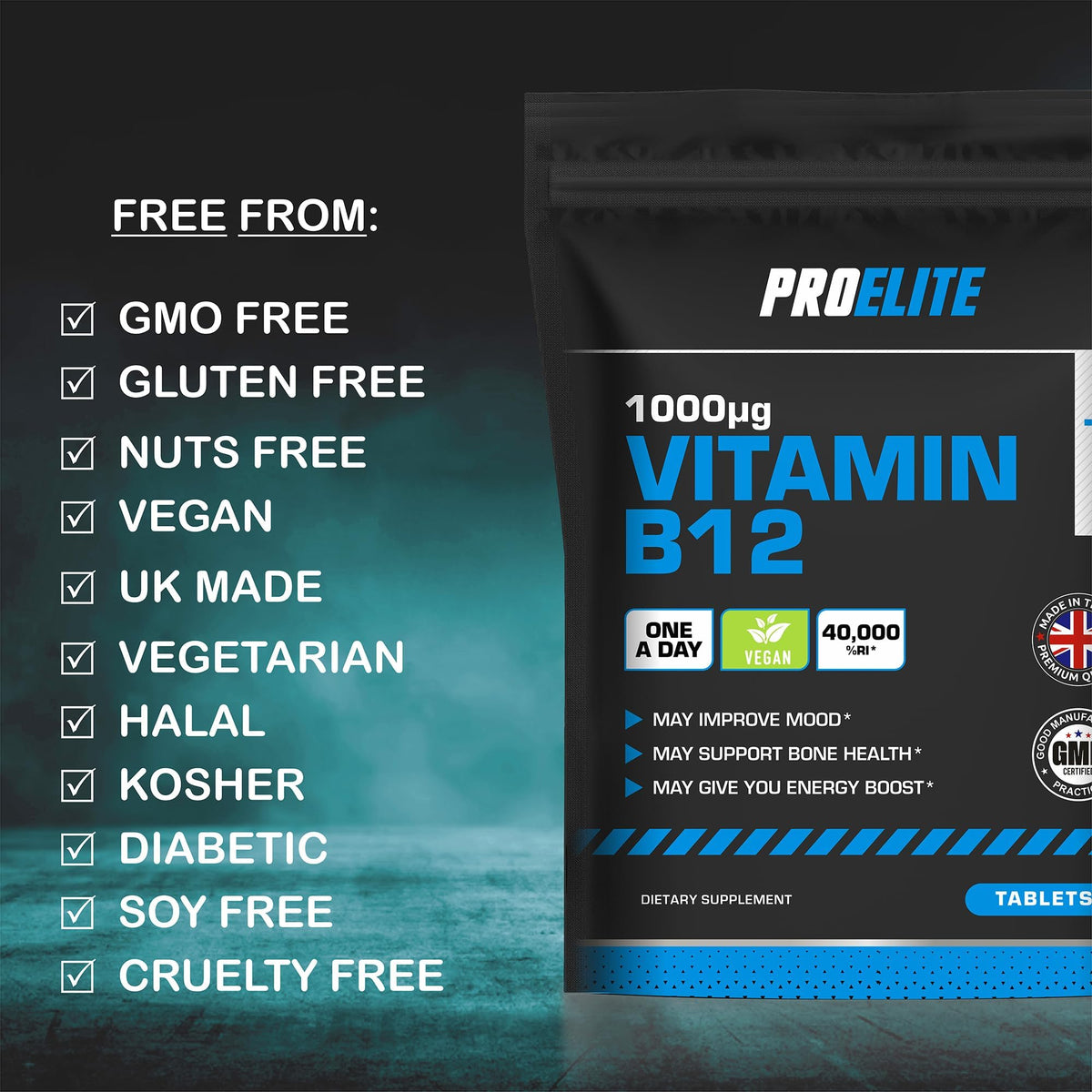 Vitamin B12 Tablets | Pro-Elite
