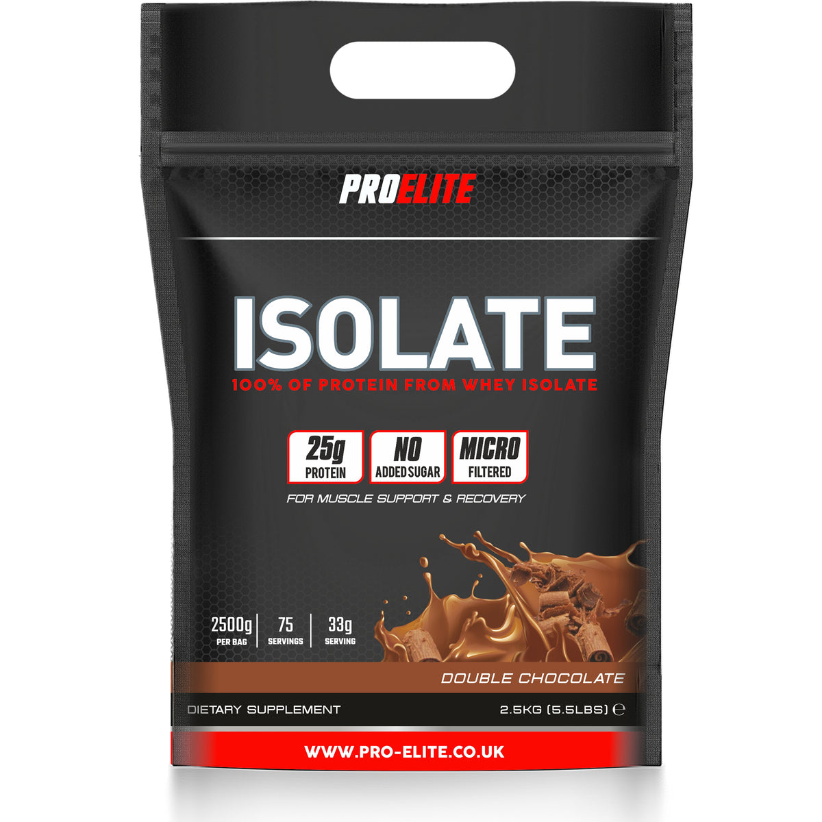 Whey Isolate Protein Powder 1kg, 2.5kg & 5kg | Pro-Elite