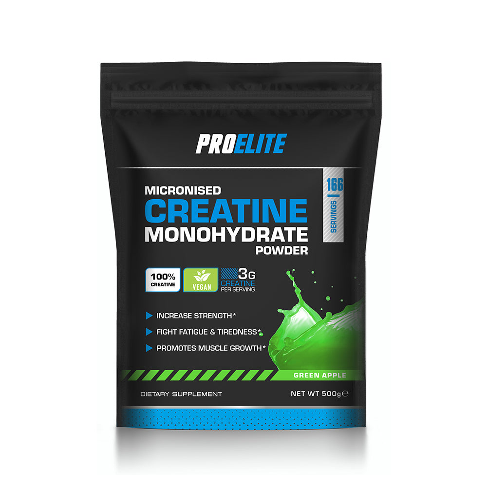Pure Creatine Monohydrate Powder 500g (Pouch) | Pro-Elite