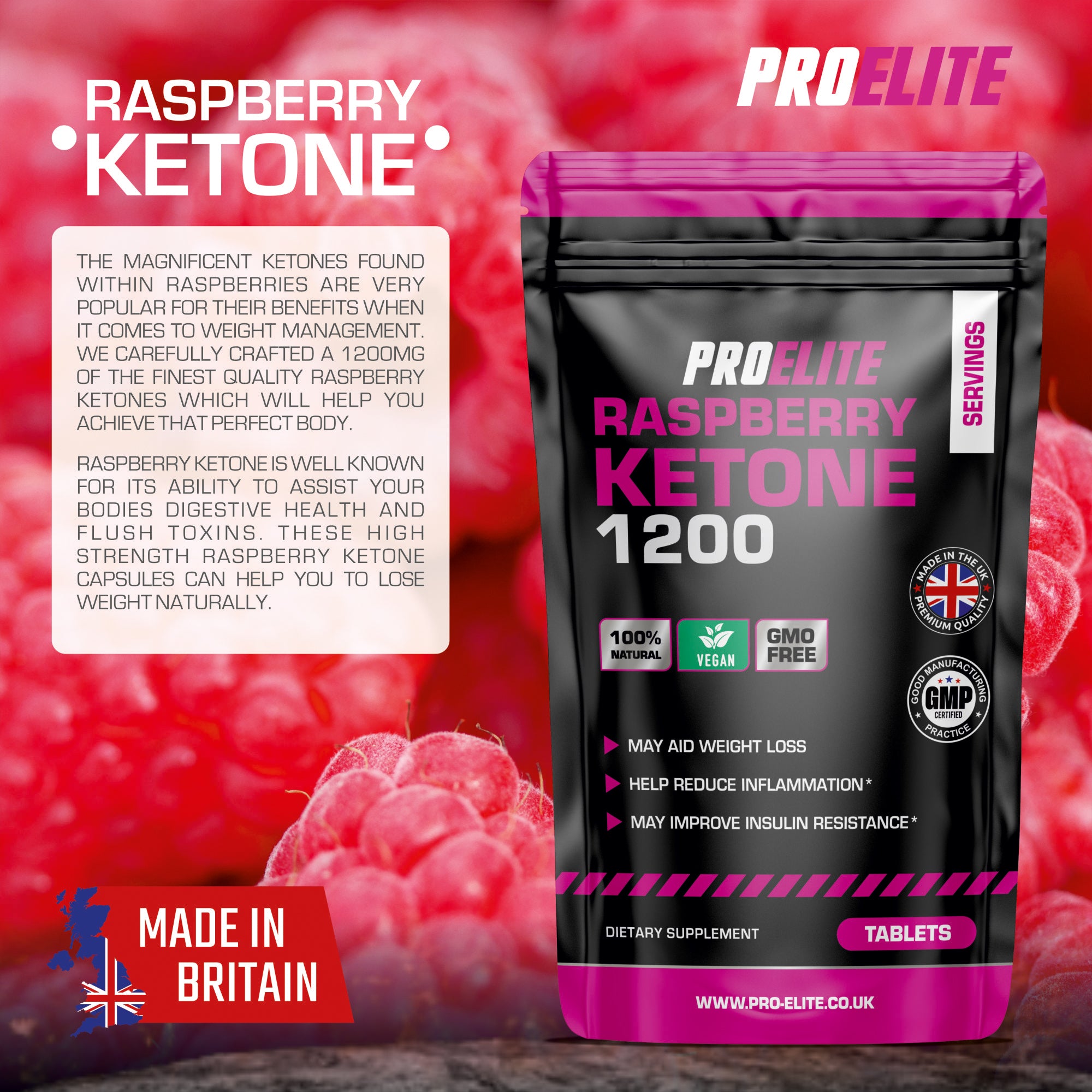 PROELITE Raspberry Ketone Tablets