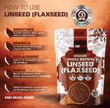Organic Whole Brown Linseed (Flaxseed) | Pro-Elite