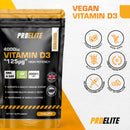 PROELITE Vitamin D3 4000iu Vegan Tablets