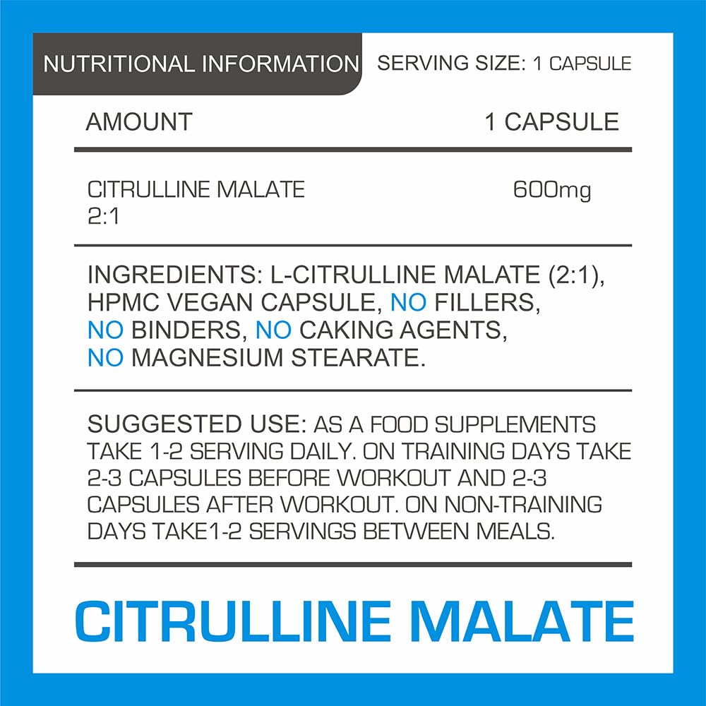 L-Citrulline Malate Capsules | Pro-Elite