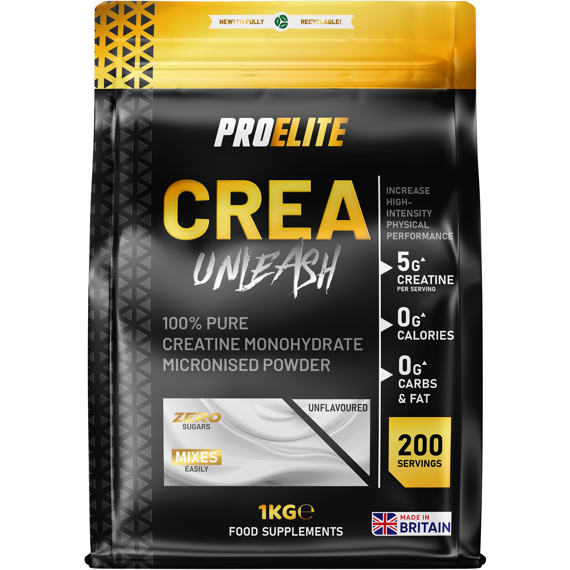 Pure Creatine Monohydrate Powder 1kg | Pro-Elite