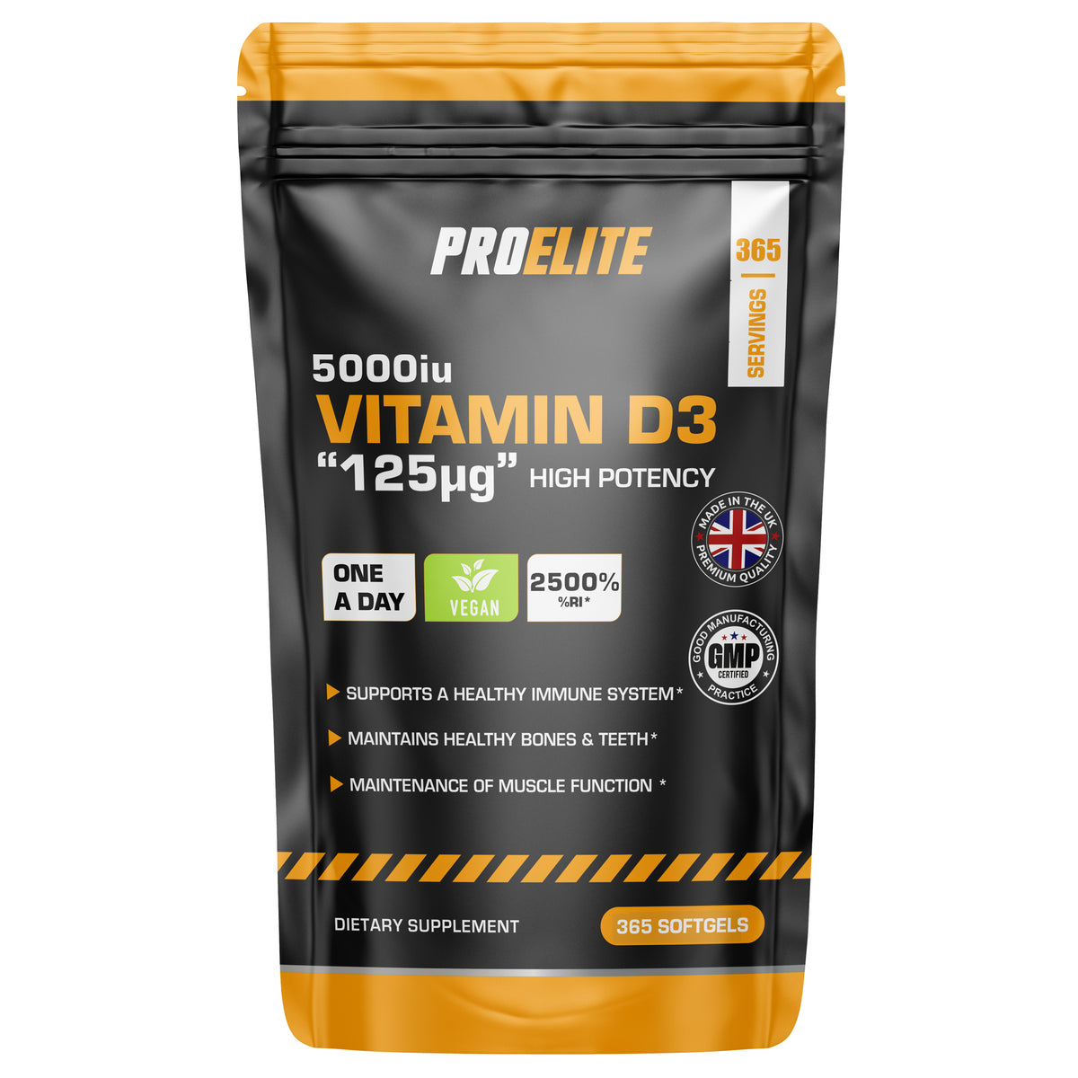 Vitamin D3 5000iu Softgels | Pro-Elite