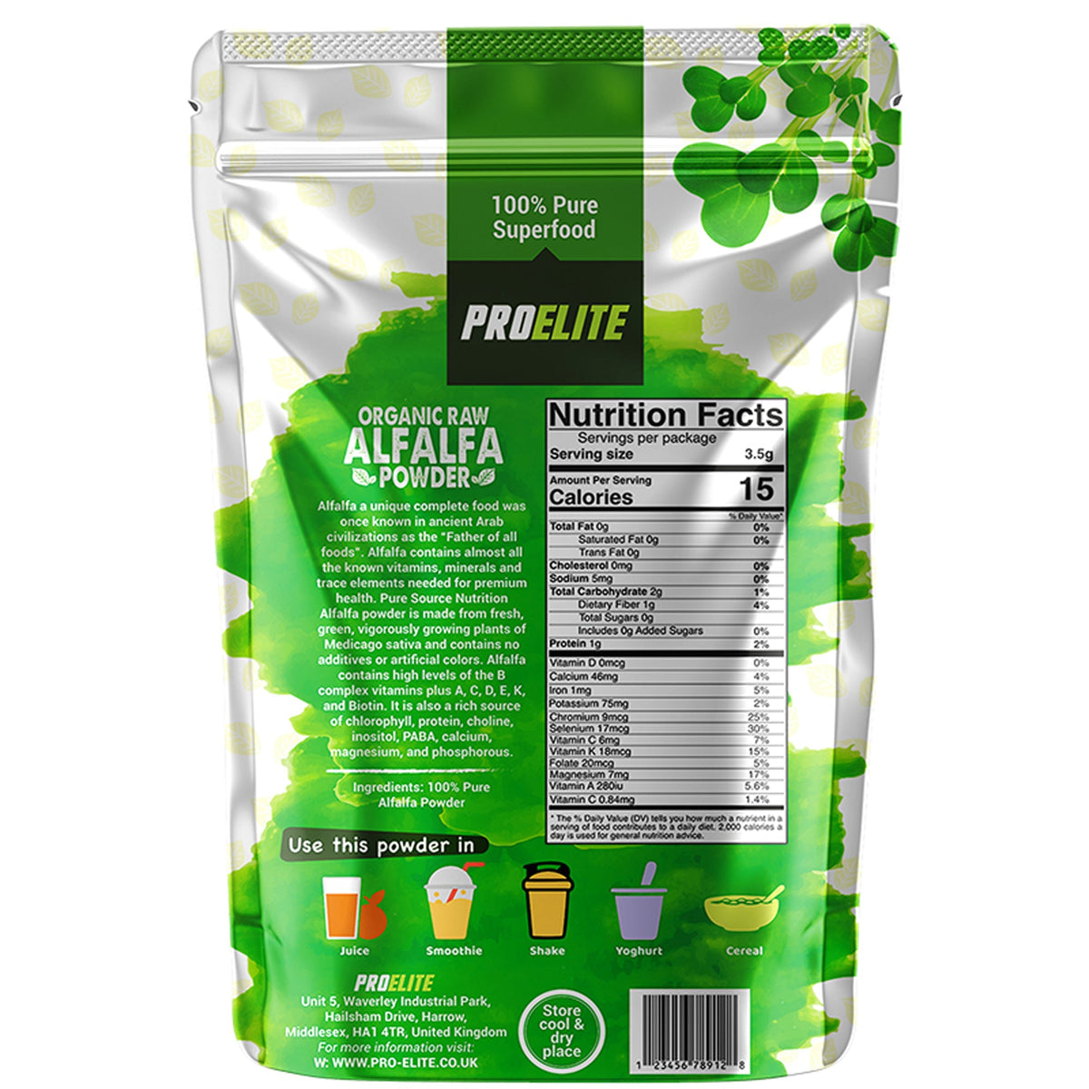 Alfalfa Powder | Pro-Elite