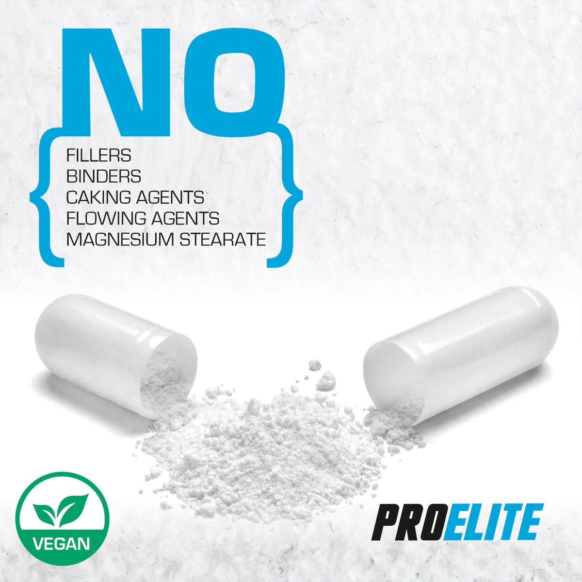BCAA 2:1:1 Vegan Capsules | Pro-Elite