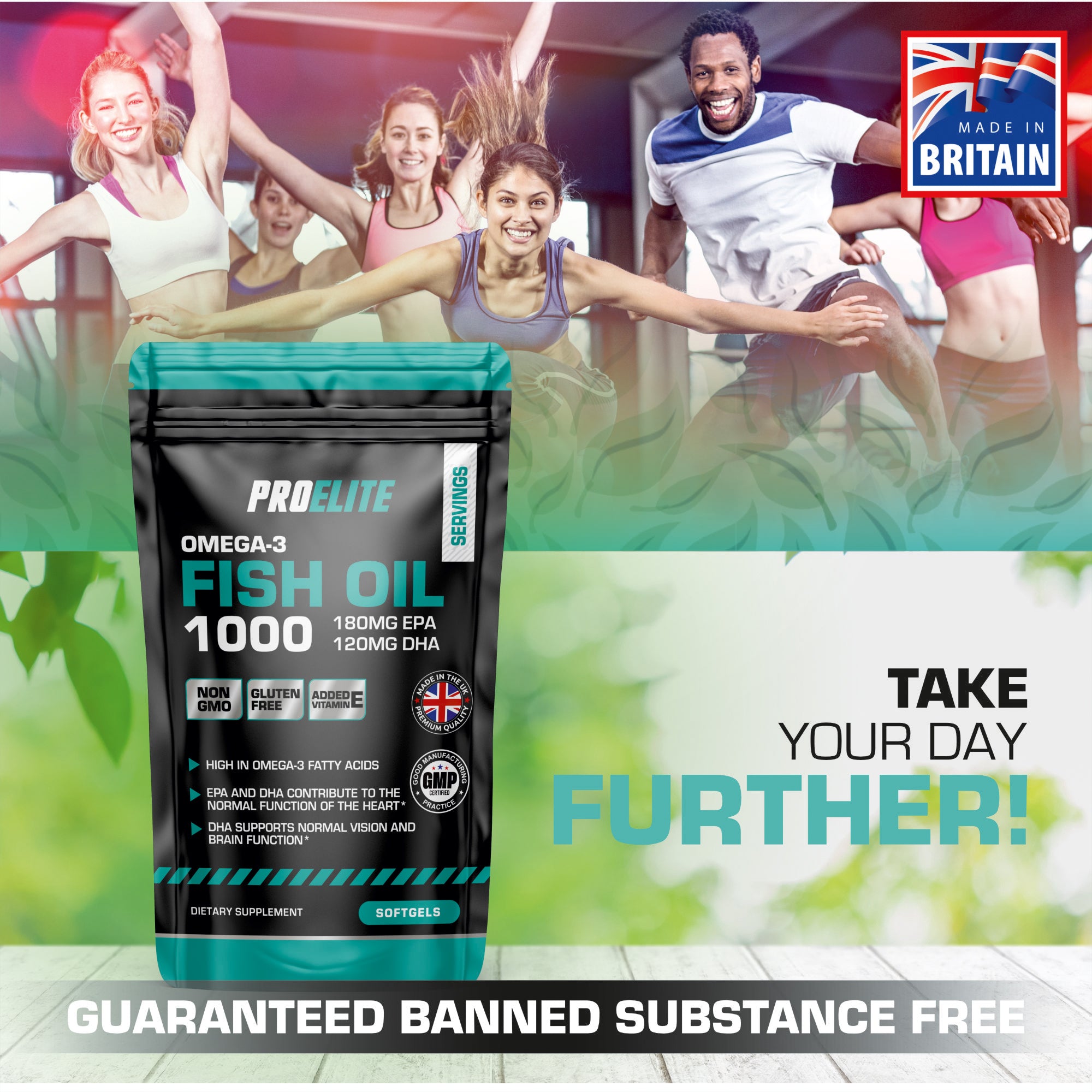 Pro-Elite Omega 3 Fish Oil Softgels