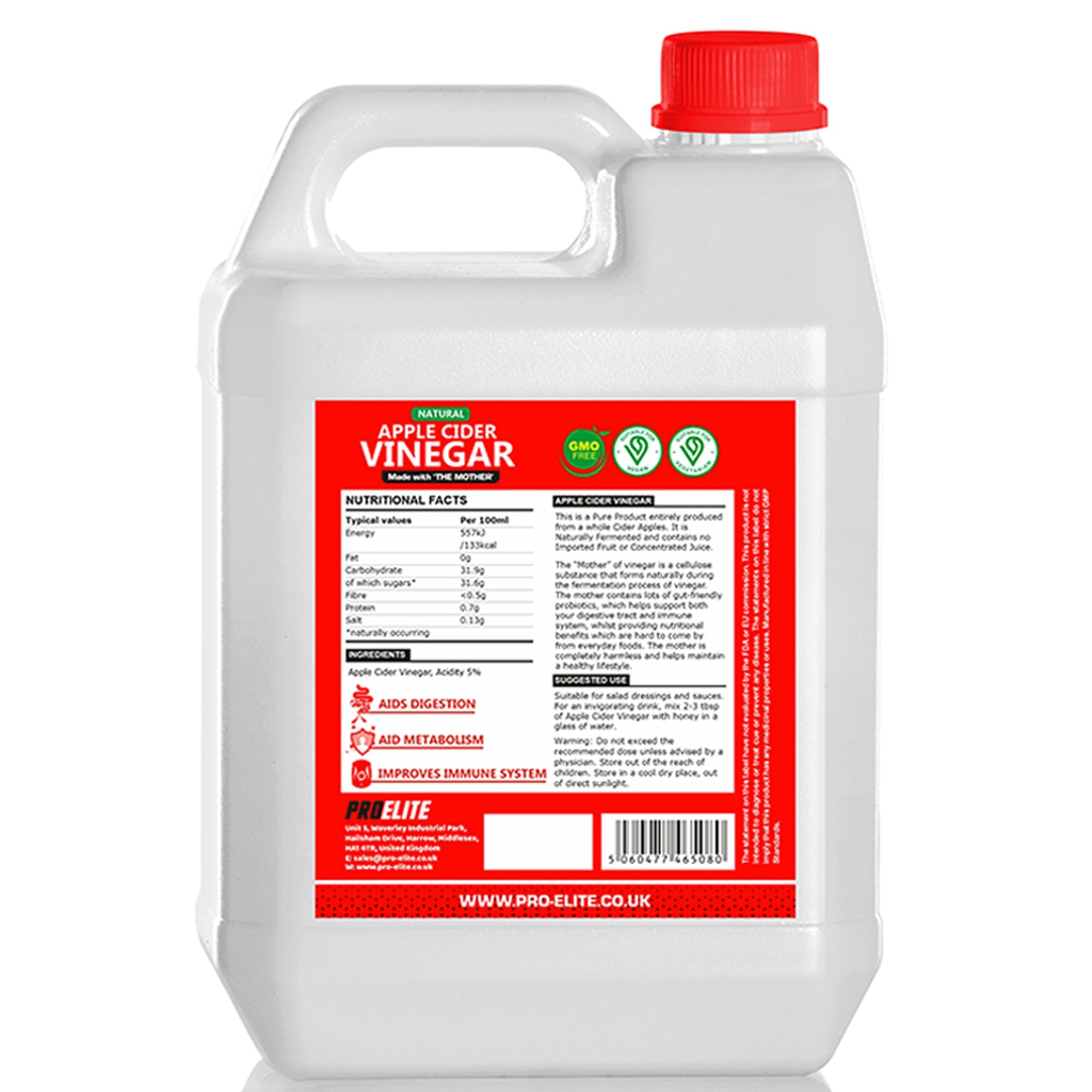 Apple Cider Vinegar with Mother | Pro-Elite