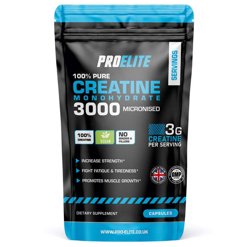 PROELITE Creatine Monohydrate 750mg Vegan Capsules