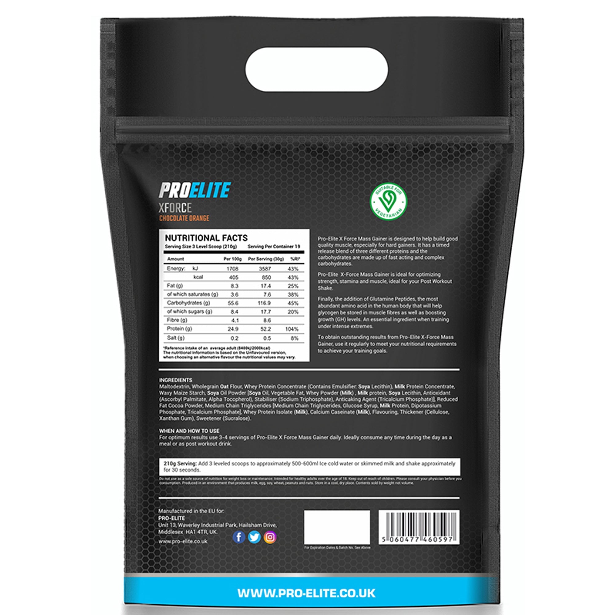 XForce Mass Gainer Pouch | Pro-Elite