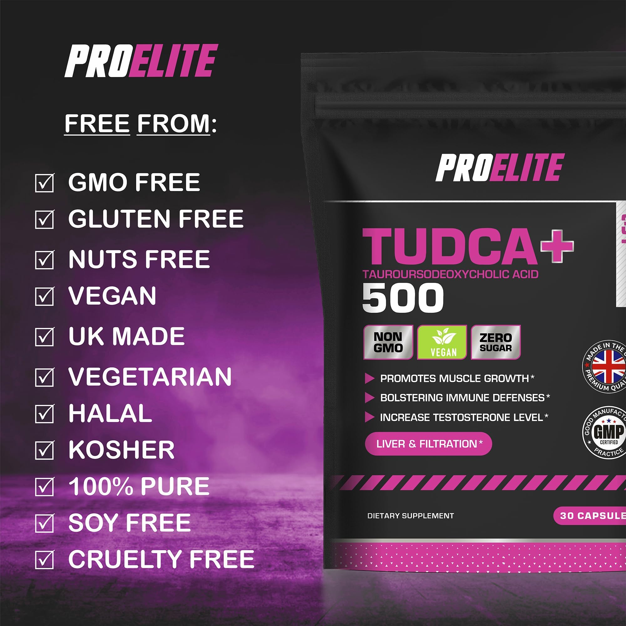 TUDCA Vegan Capsules | Pro-Elite