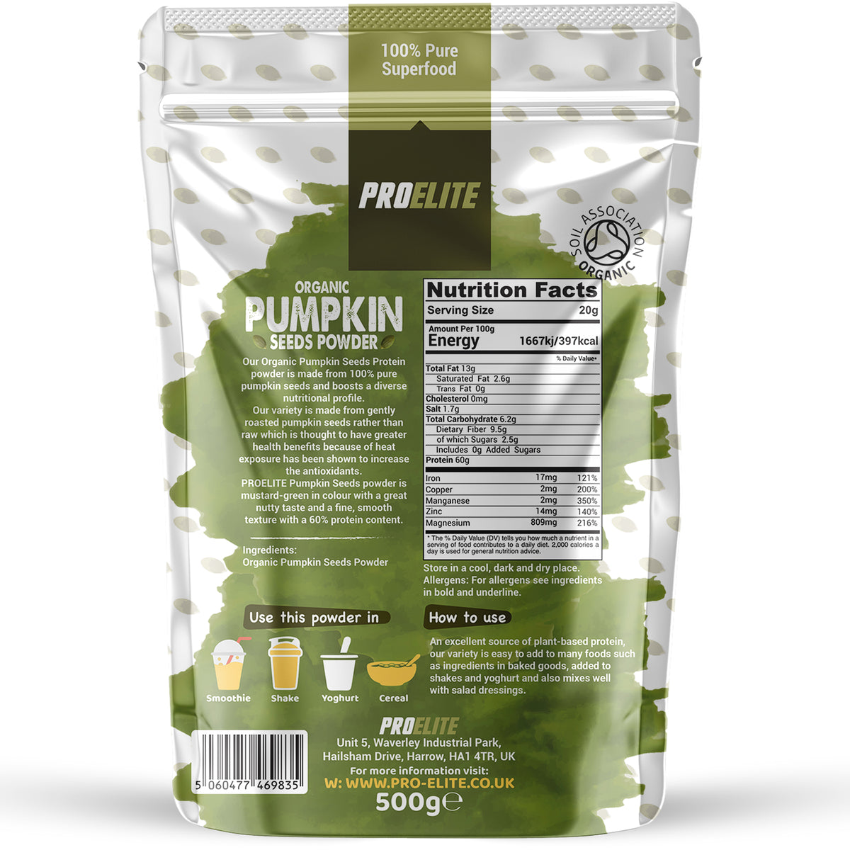 Pumpkin Seeds Powder | Pro-Elite