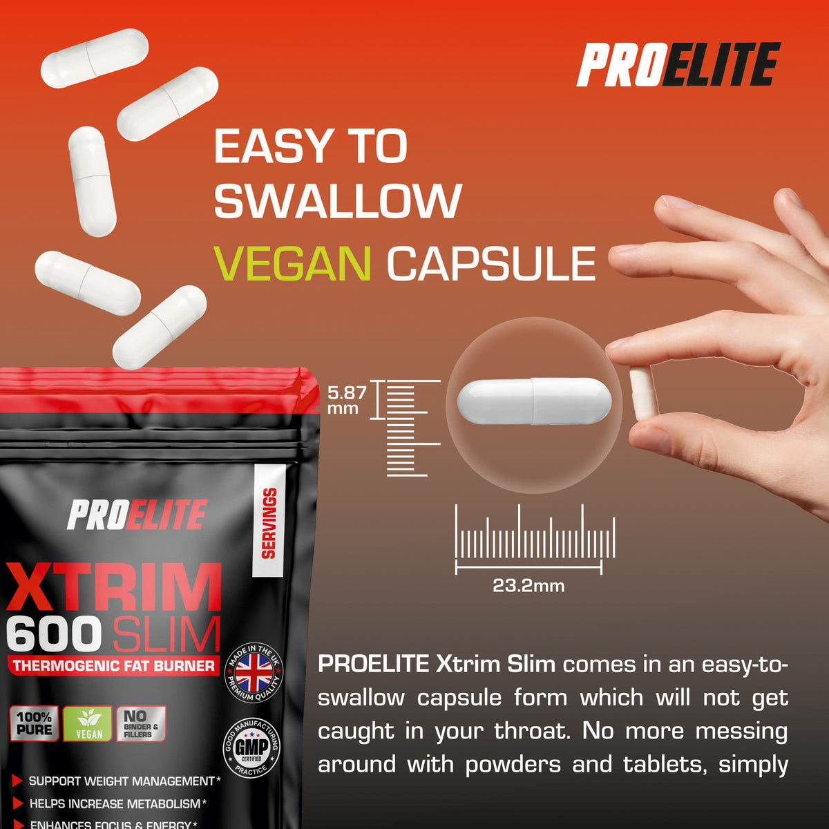 Xtrim Slim Vegan Capsules | Pro-Elite