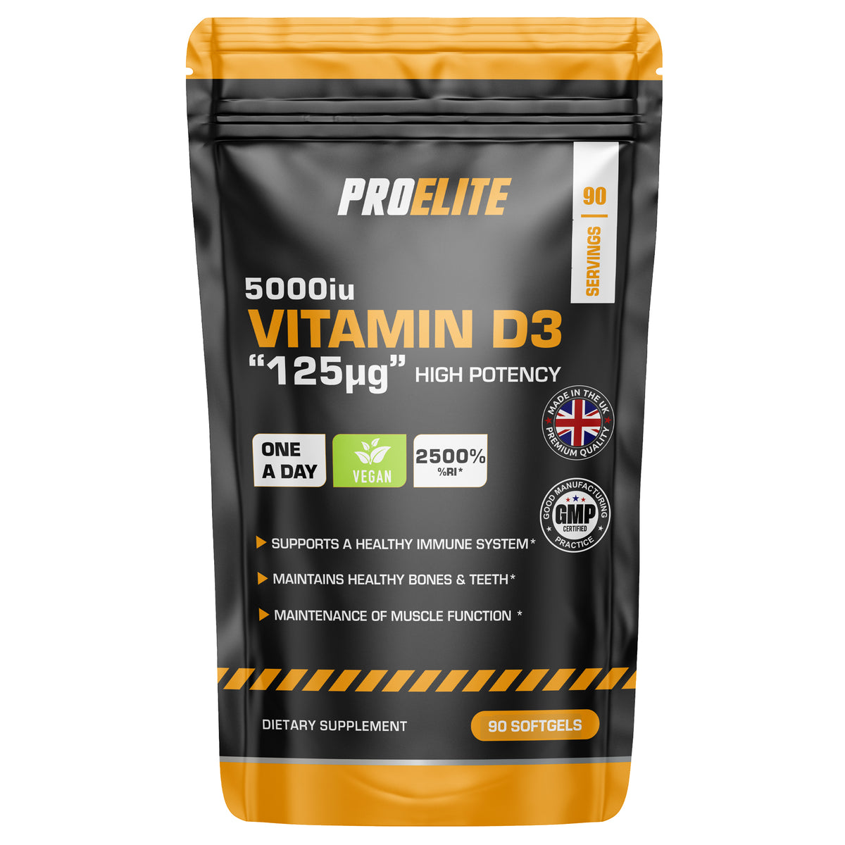 Vitamin D3 5000iu Softgels | Pro-Elite
