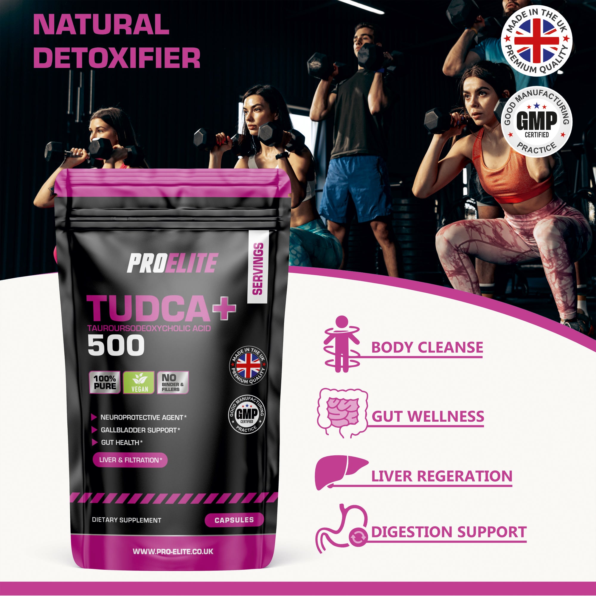 TUDCA Vegan Capsules | Pro-Elite