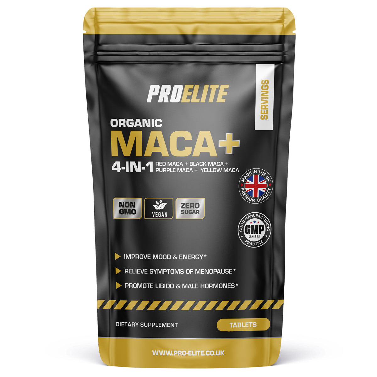 Maca Root 5:1 Extract Vegan Tablets | Pro-Elite