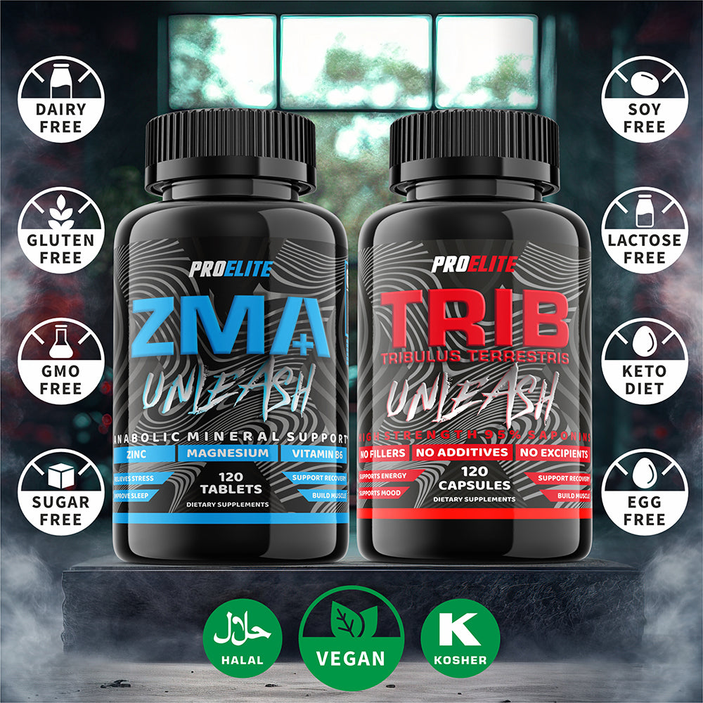 ZMB6+ - 120 Tablets (Bottle) + Tribulus Terrestris - 120 Capsules (Bottle) | Pro-Elite