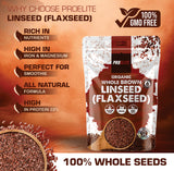 Organic Whole Brown Linseed (Flaxseed) | Pro-Elite