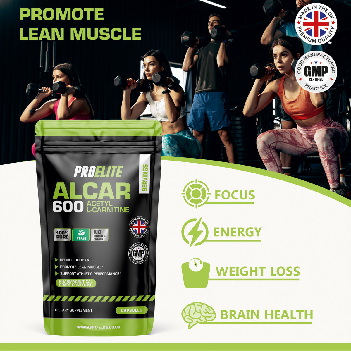 Acetyl L-Carnitine Vegan Capsules | Pro-Elite
