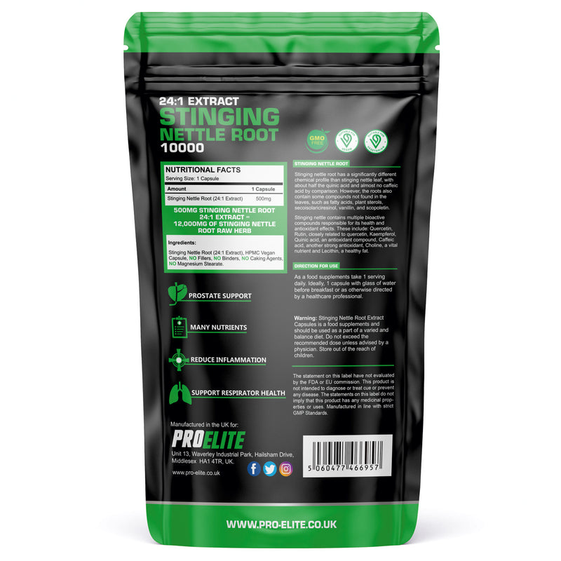PROELITE Stinging Nettle Root Vegan Capsules