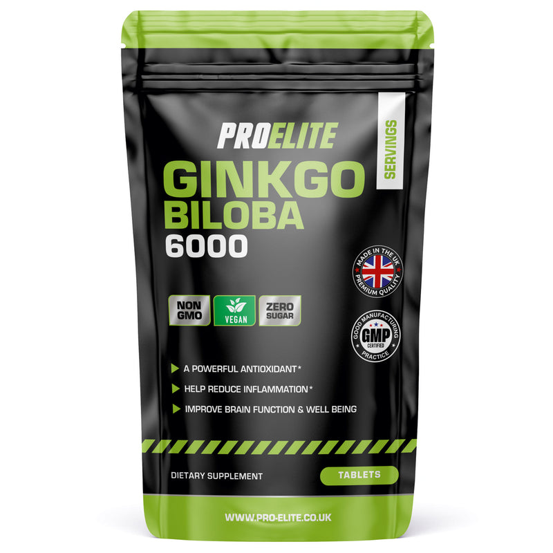 PROELITE Ginkgo Biloba 6000 Vegan Tablets