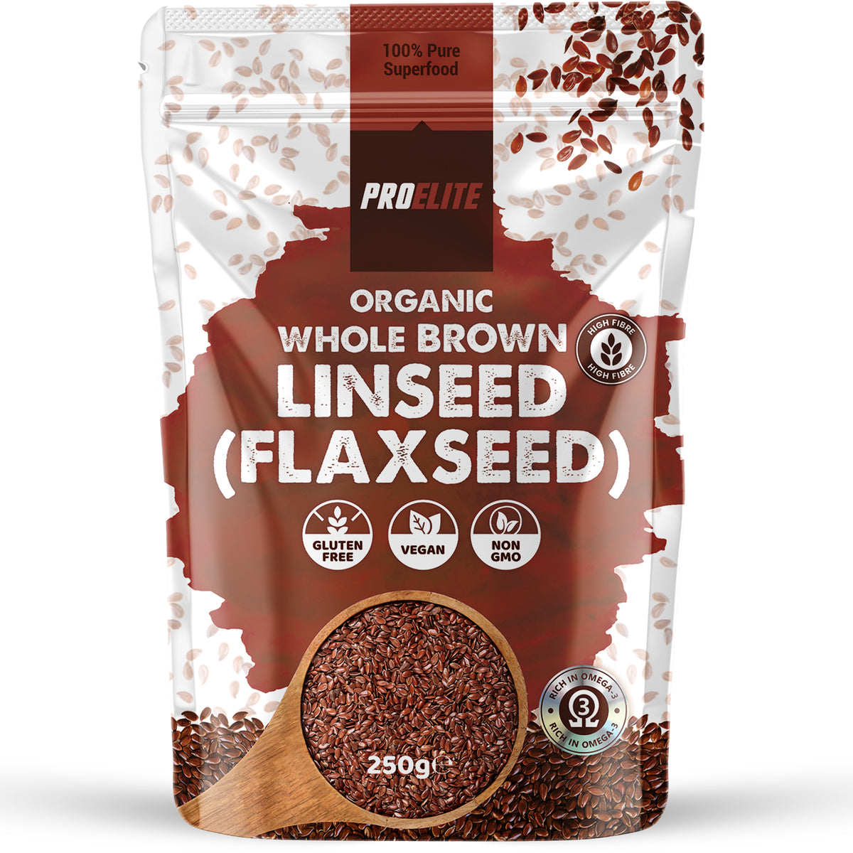 Organic Whole Brown Linseed (Flaxseed) | Pro-Elite
