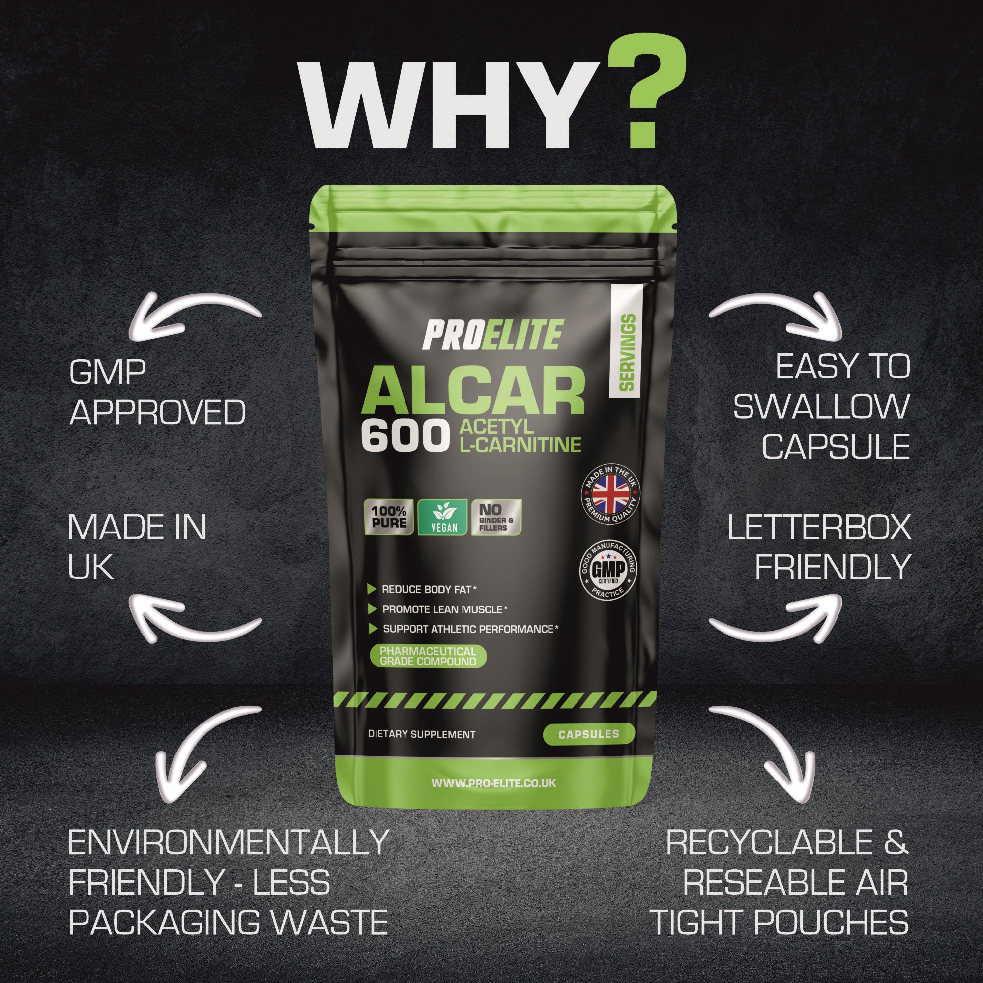 PROELITE Acetyl L-Carnitine Vegan Capsules