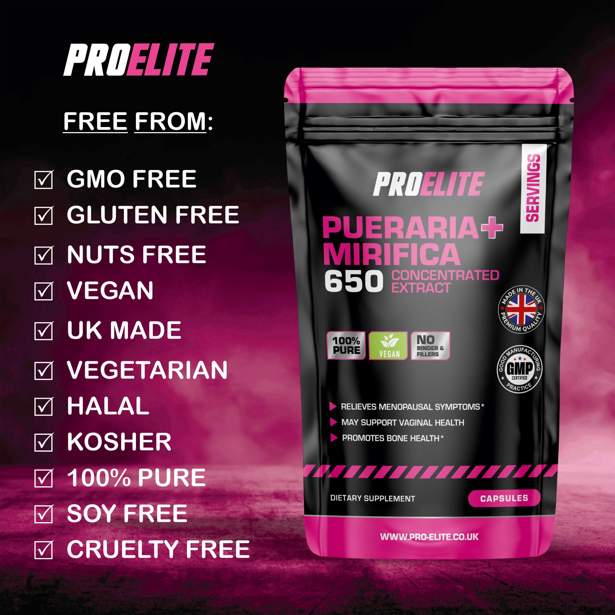 Pueraria Mirifica Vegan Capsules | Pro-Elite