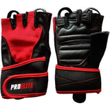 Weight Lifting Gloves - Red/Black | Pro-Elite