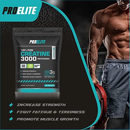Creatine Monohydrate 500mg Vegan Tablets | Pro-Elite