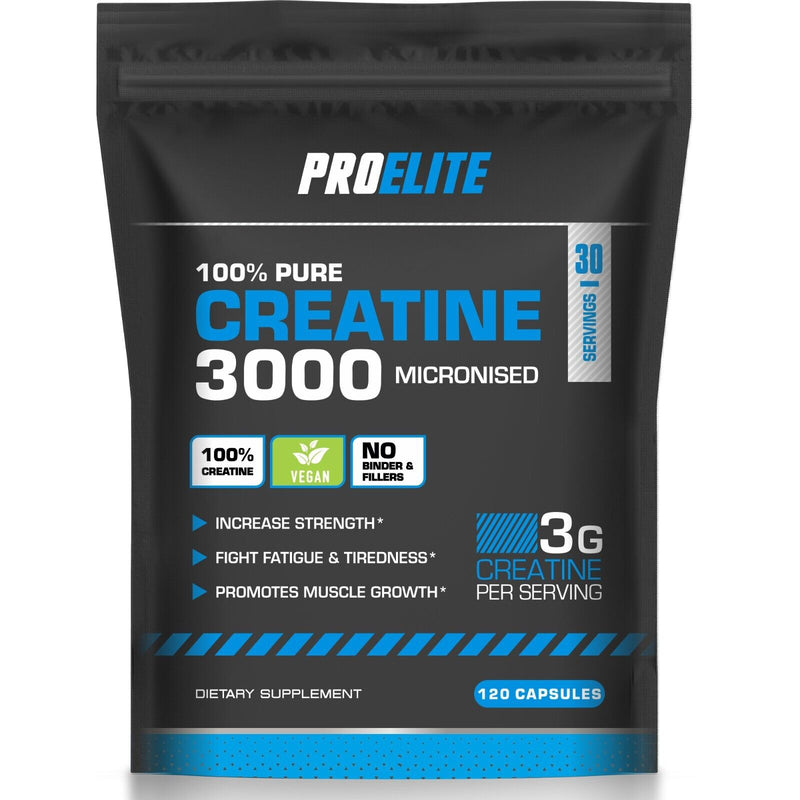 Pro-Elite Creatine Monohydrate 750mg Vegan Capsules