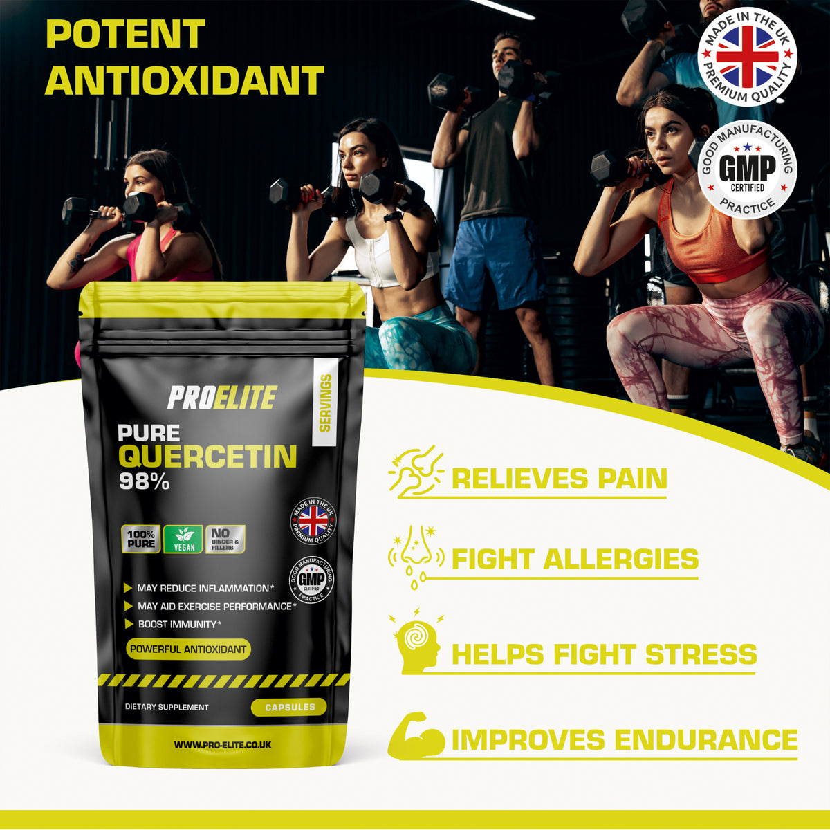 Quercetin Vegan Capsules | Pro-Elite