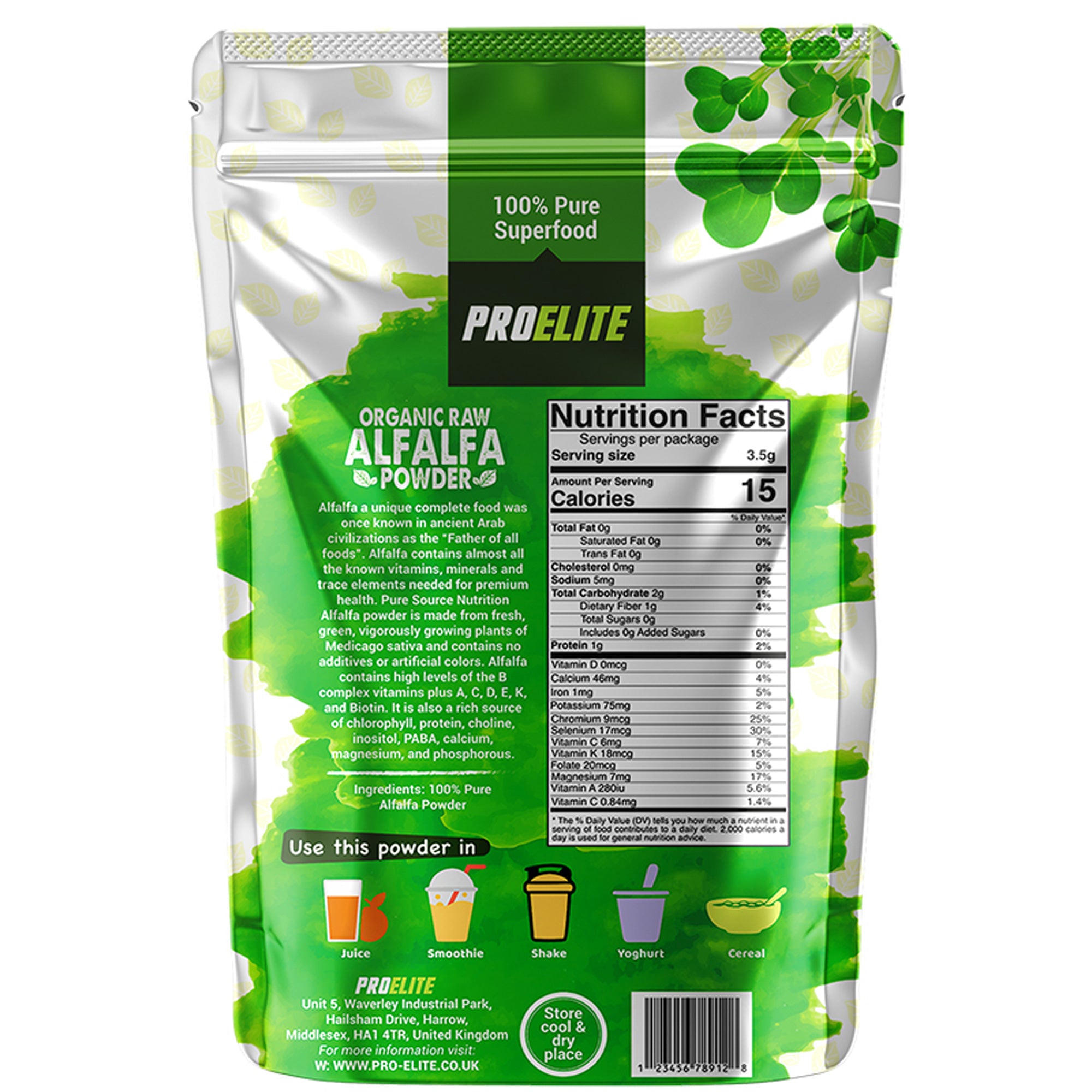 PROELITE Alfalfa Powder