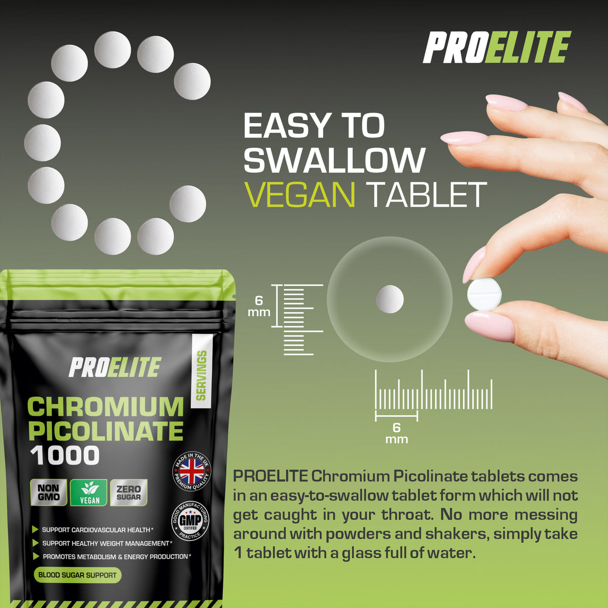 Chromium Picolinate Tablets | Pro-Elite
