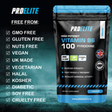 Vitamin B6 Vegan Tablets | Pro-Elite