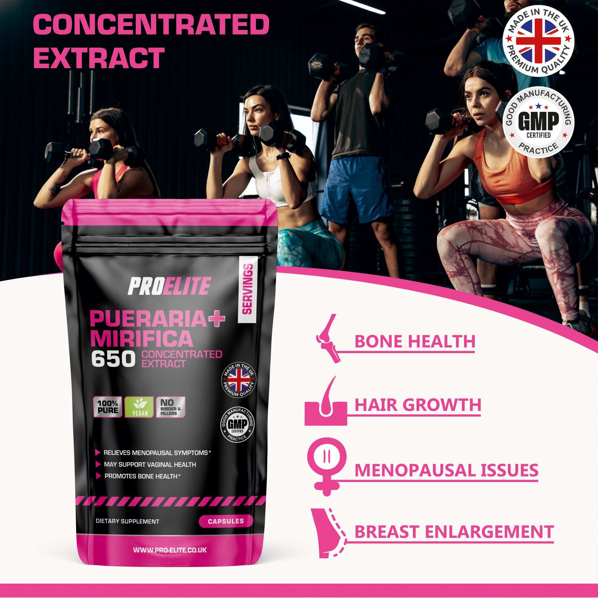 Pueraria Mirifica Vegan Capsules | Pro-Elite