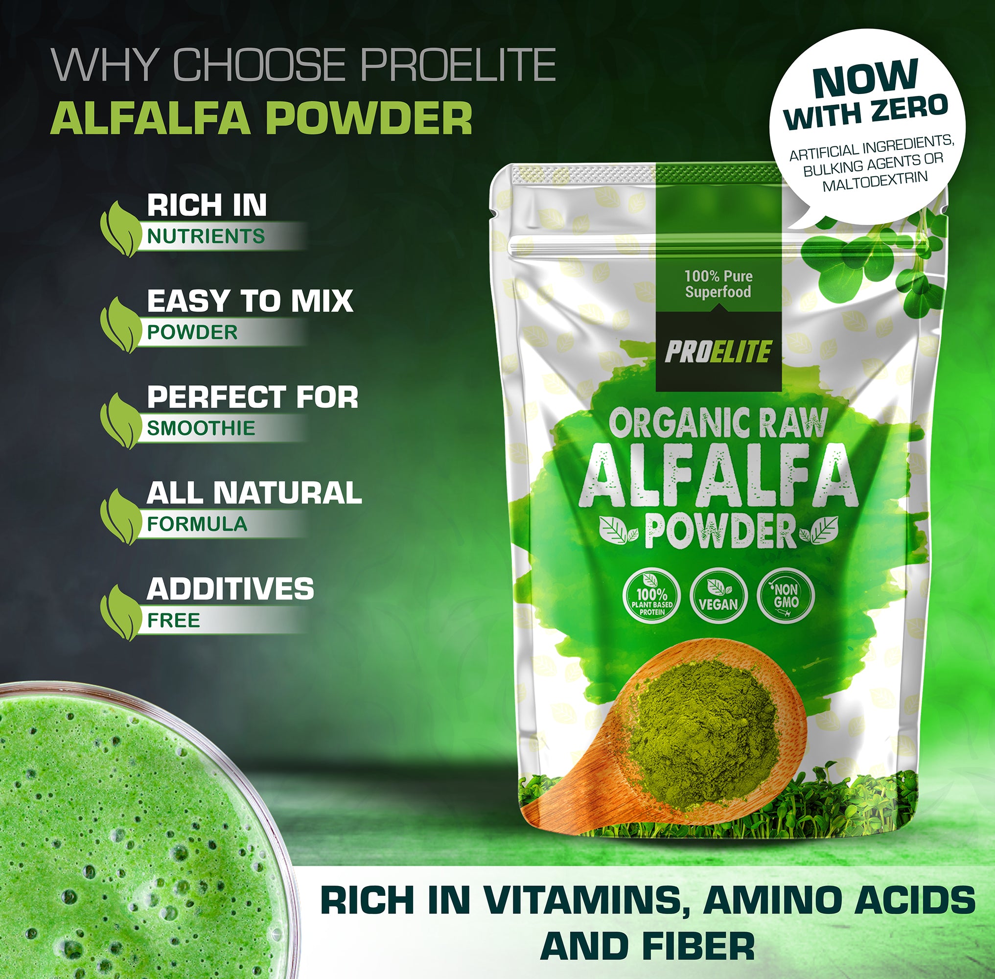 PROELITE Alfalfa Powder