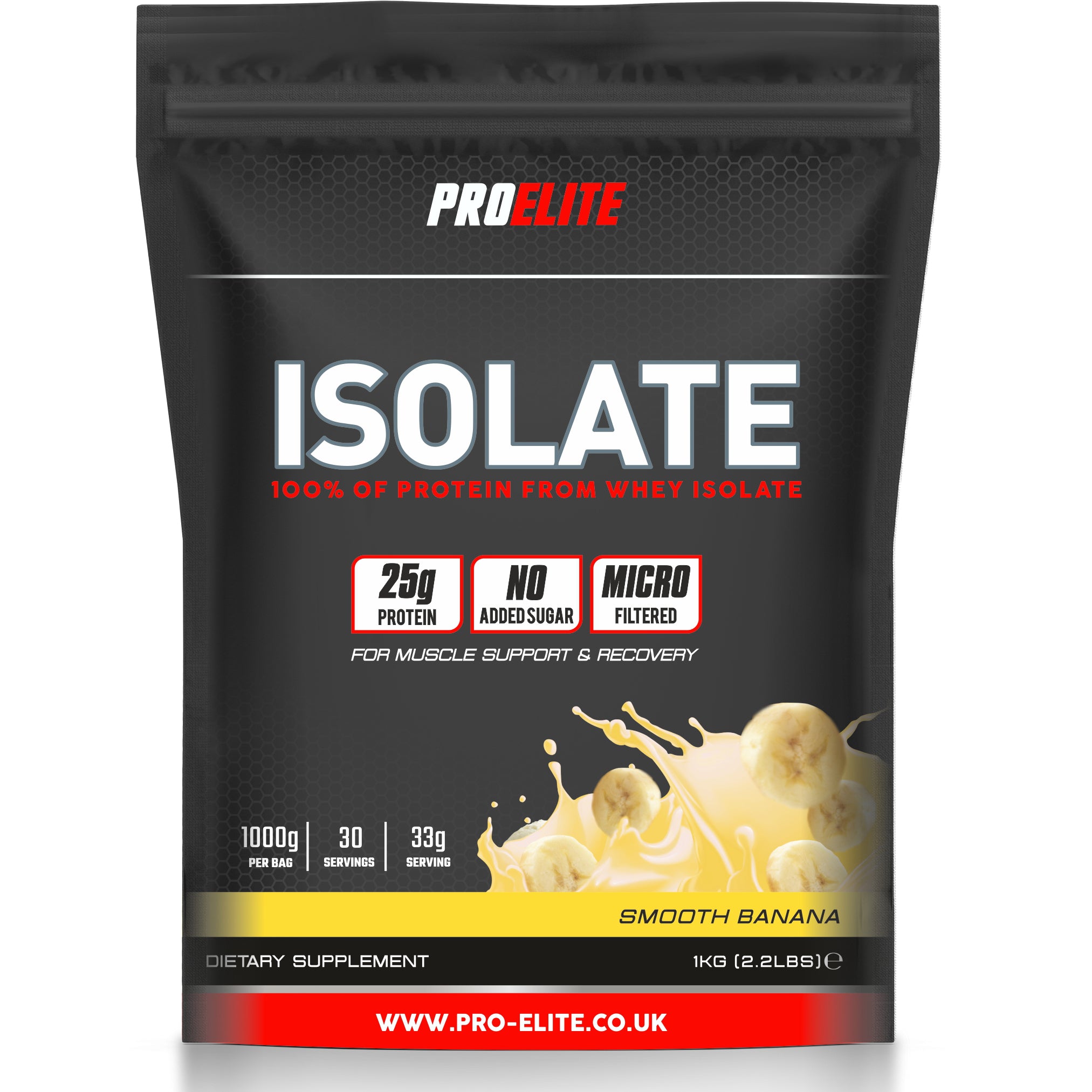 Whey Isolate Protein Powder 1kg, 2.5kg & 5kg | Pro-Elite