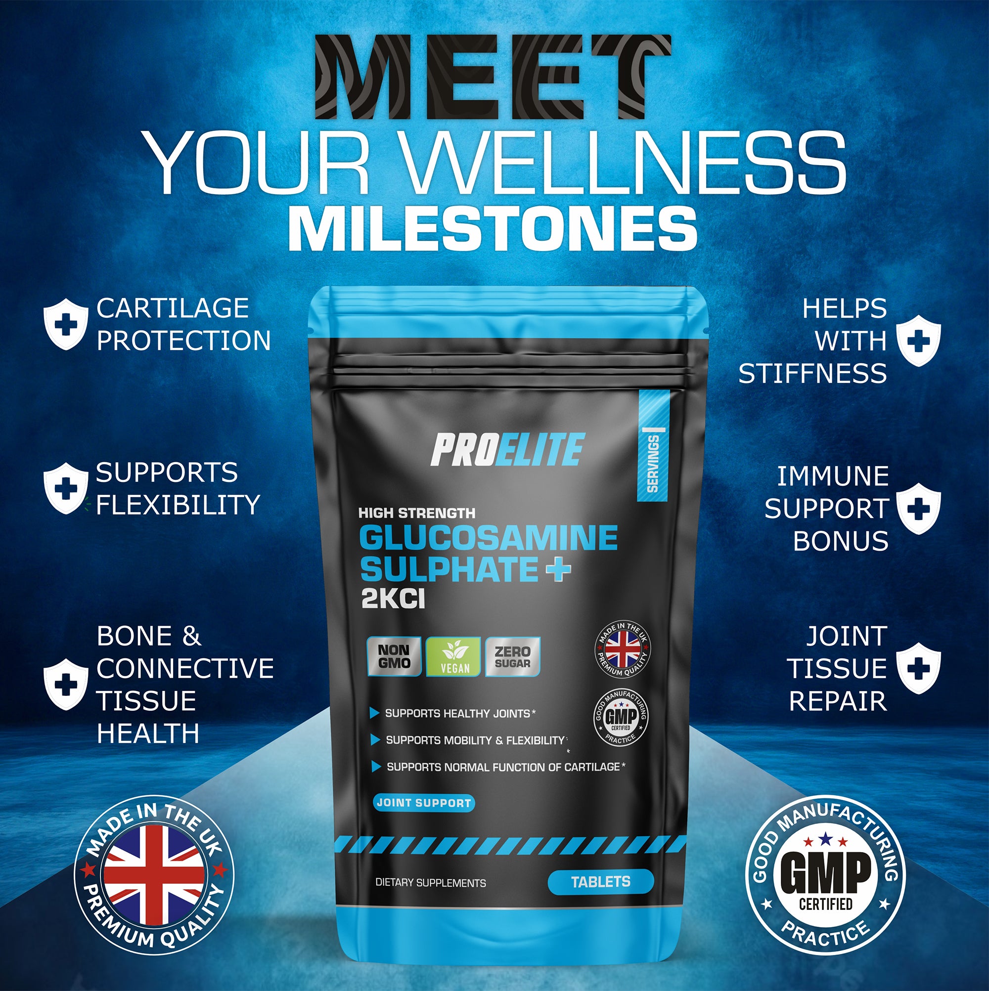 Glucosamine 2KCI Tablets | Pro-Elite