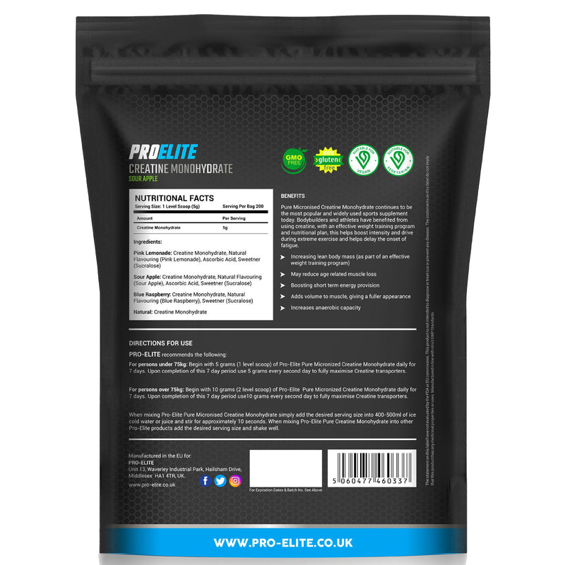 Pro-Elite Pure Creatine Monohydrate Powder 1kg