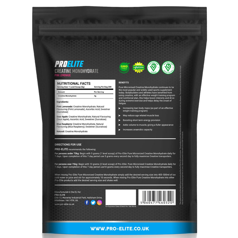 Pro-Elite Pure Creatine Monohydrate Powder 1kg