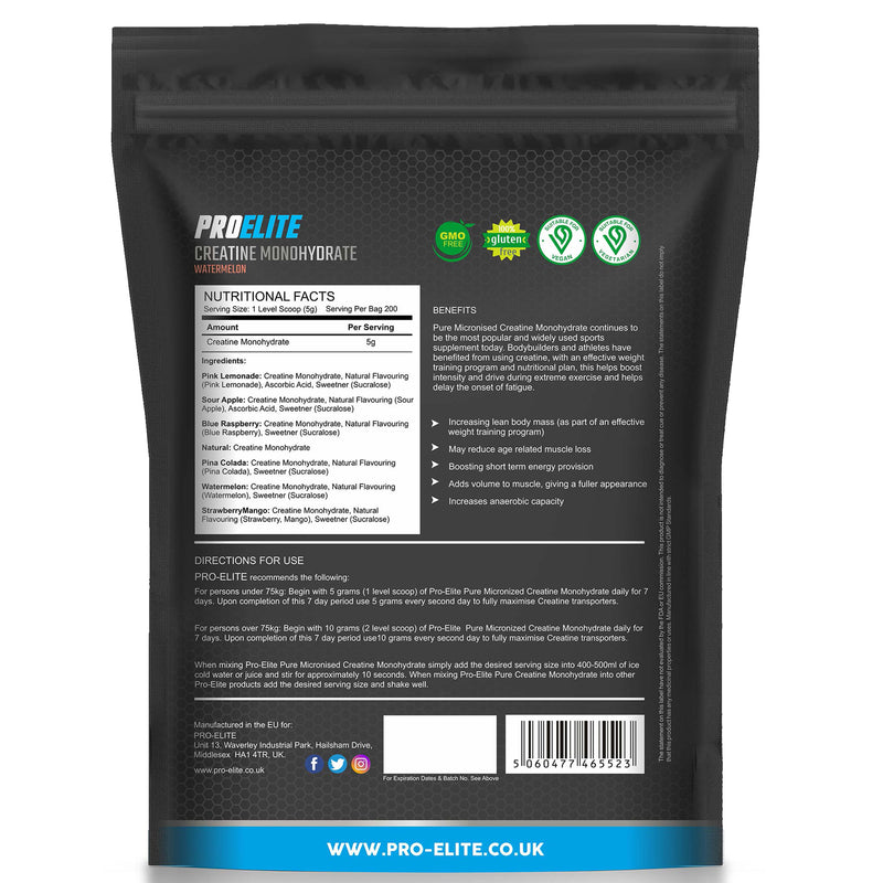 Pro-Elite Pure Creatine Monohydrate Powder 1kg