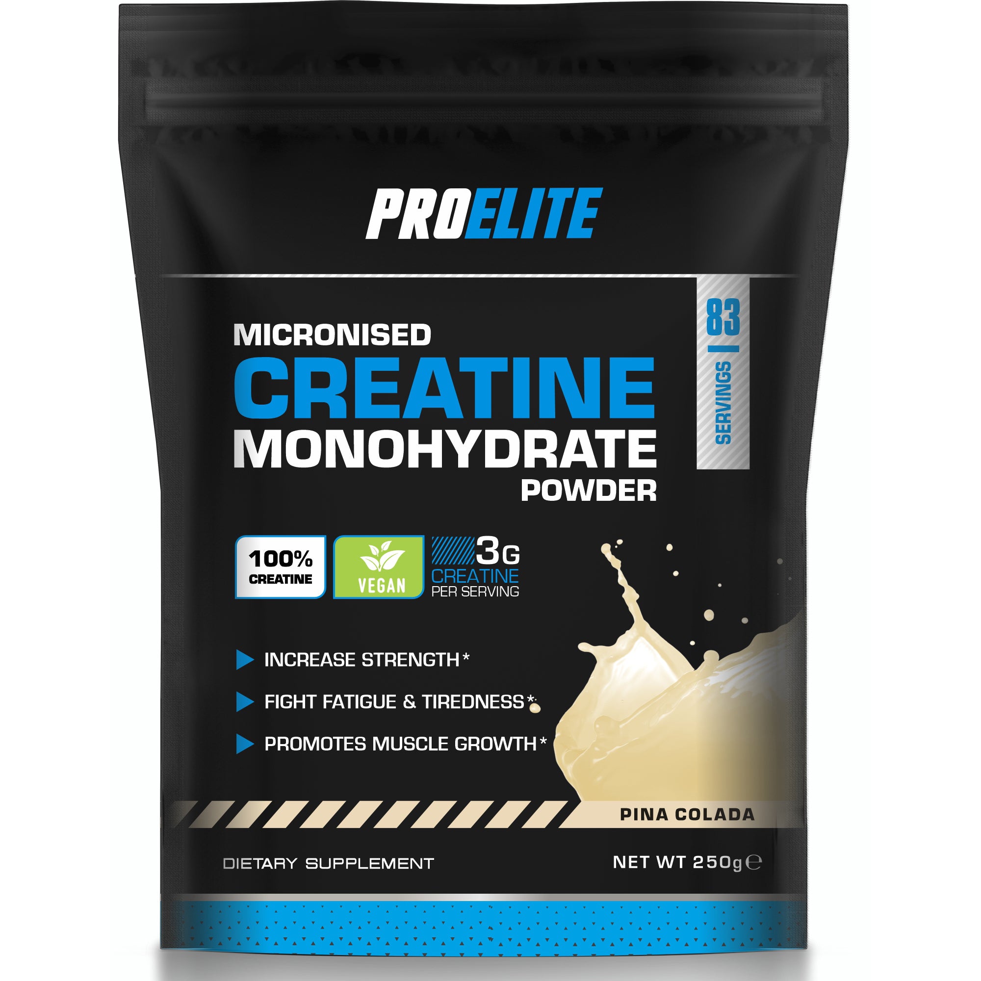 Creatine Monohydrate Pouch 250g | Pro-Elite