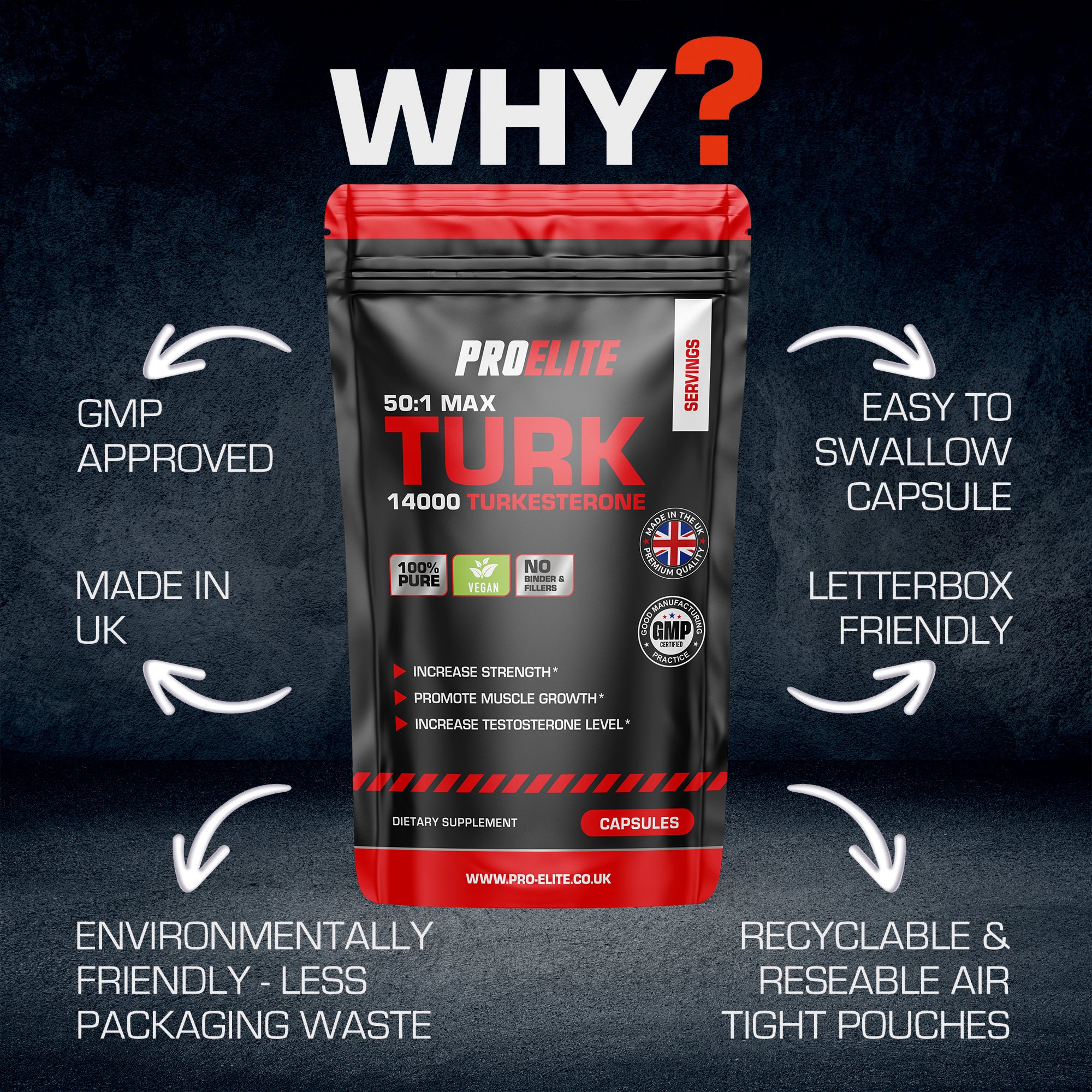 PROELITE TURK Turkesterone Vegan Capsules