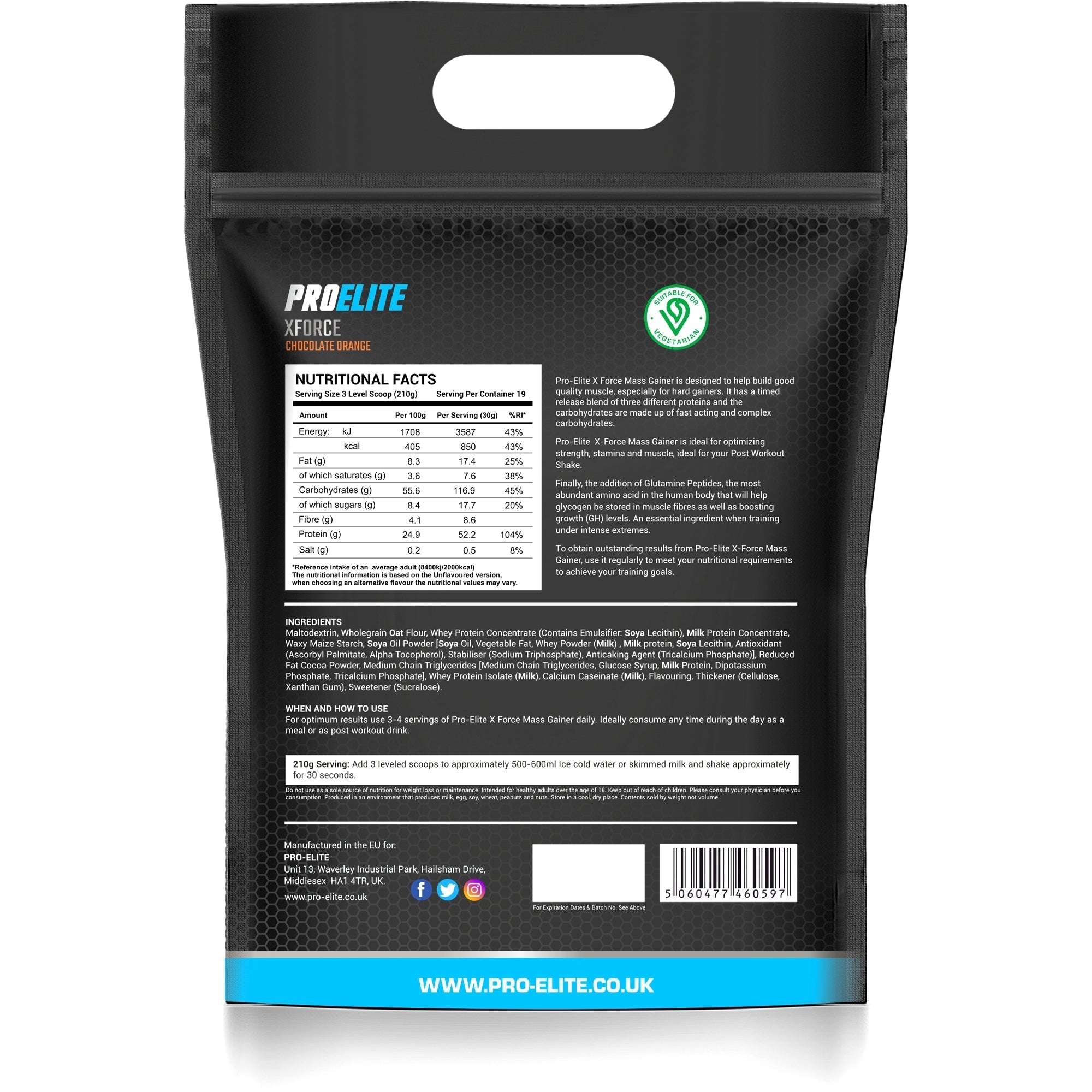 XForce Mass Gainer Pouch | Pro-Elite